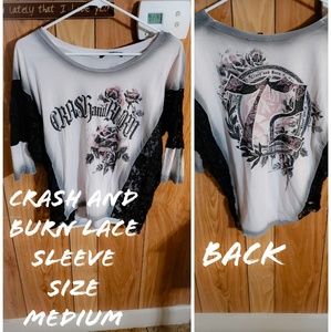 Lace 3/4 sleeve Shirt